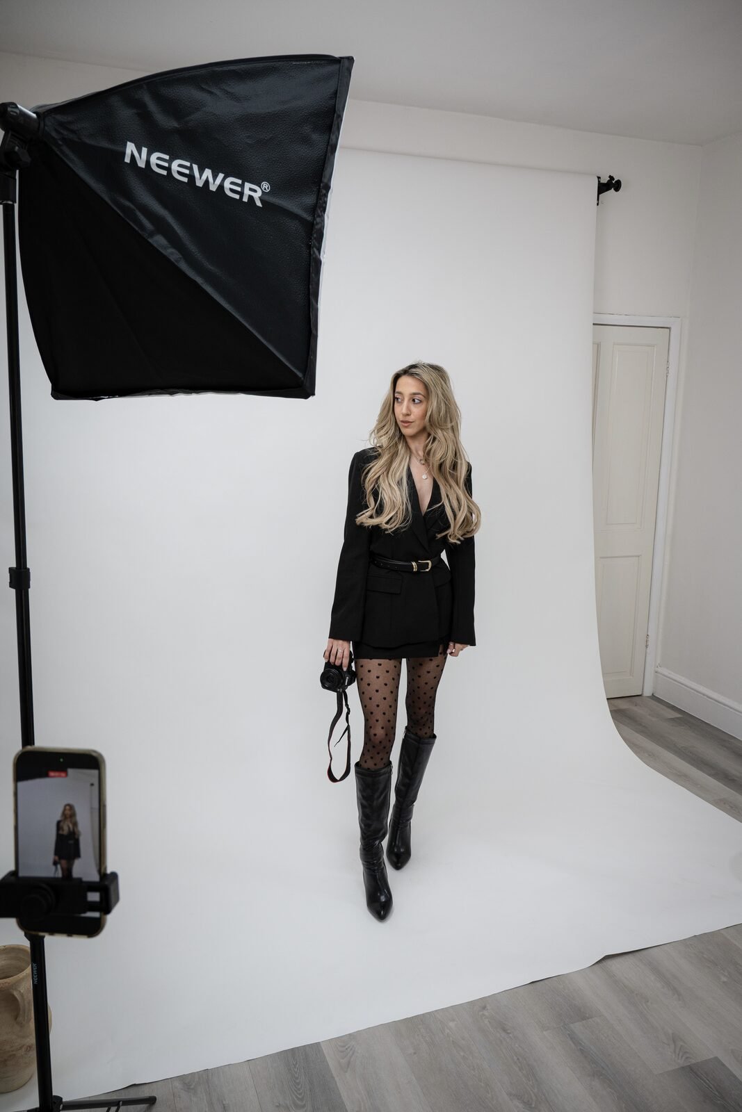 Content shoot in progress at Cloud Grey Studio